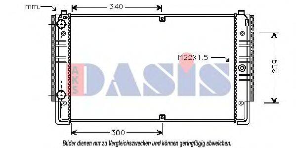 AKS DASIS 240090N Радіатор, охолодження двигуна