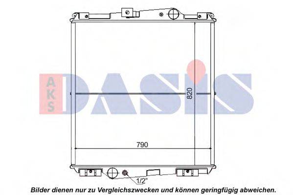 AKS DASIS 280030T Радіатор, охолодження двигуна