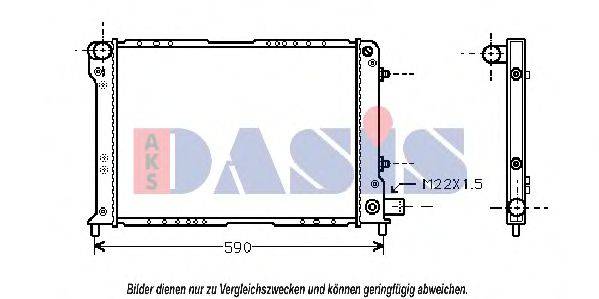 AKS DASIS 300250N Радіатор, охолодження двигуна