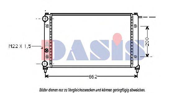 AKS DASIS 330090N Радіатор, охолодження двигуна