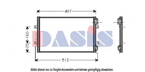 AKS DASIS 372002N Конденсатор, кондиціонер