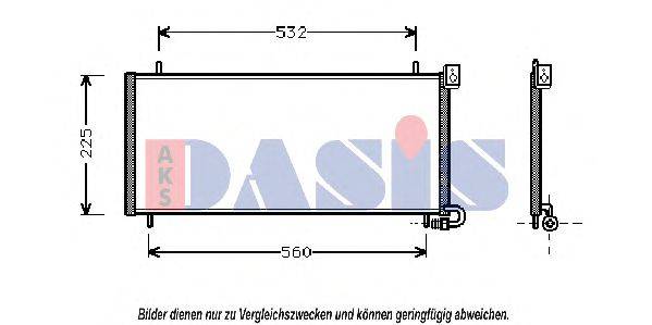 AKS DASIS 372030N Конденсатор, кондиціонер