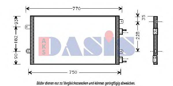 AKS DASIS 522007N Конденсатор, кондиціонер