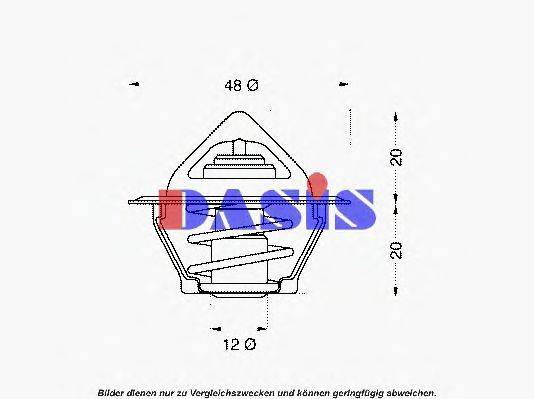 AKS DASIS 750252N Термостат, охолоджуюча рідина