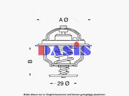 AKS DASIS 750375N Термостат, охолоджуюча рідина