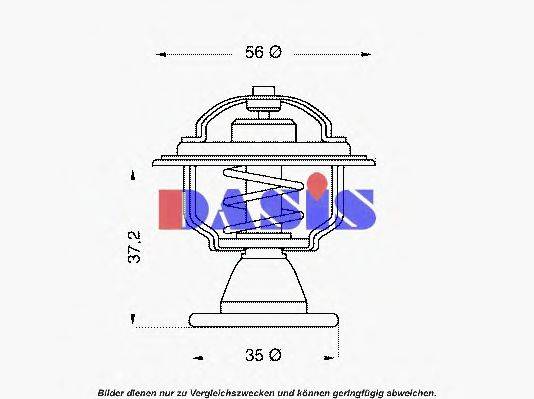 AKS DASIS 750443N Термостат, охолоджуюча рідина