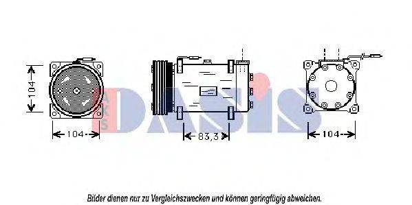 AKS DASIS 850486N Компресор, кондиціонер