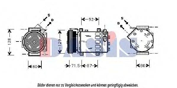 AKS DASIS 850895N Компресор, кондиціонер