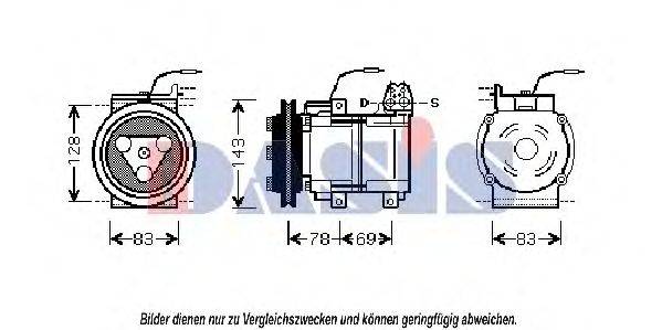 AKS DASIS 851393N Компресор, кондиціонер