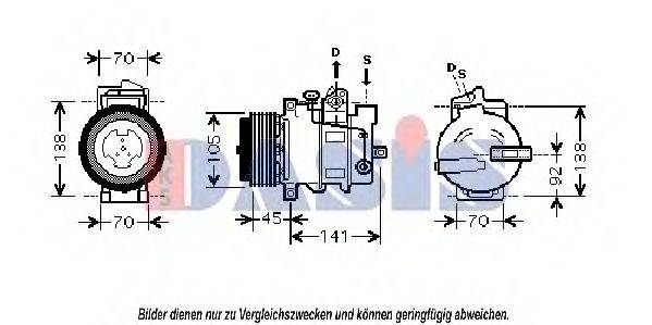 AKS DASIS 851851N Компресор, кондиціонер