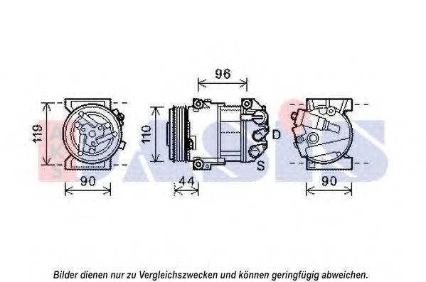 AKS DASIS 852538N Компресор, кондиціонер