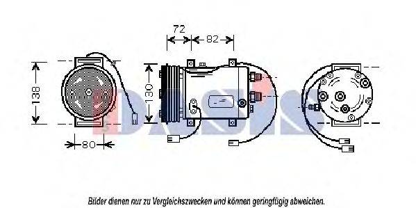 AKS DASIS 858320N Компресор, кондиціонер