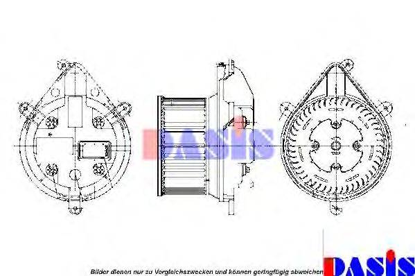 AKS DASIS 870750N Вентилятор салону