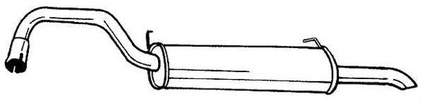 AKS DASIS SG53613 Глушник вихлопних газів кінцевий