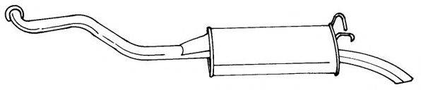 AKS DASIS SG50677 Глушник вихлопних газів кінцевий