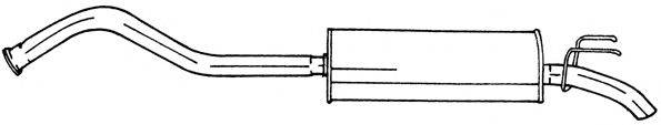 AKS DASIS SG50657 Глушник вихлопних газів кінцевий