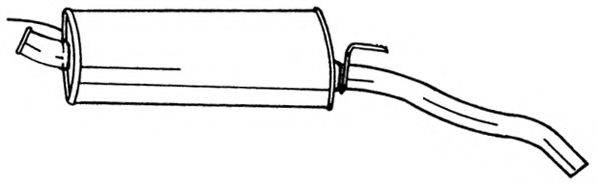 AKS DASIS SG50637 Глушник вихлопних газів кінцевий