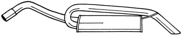 AKS DASIS SG25658 Глушник вихлопних газів кінцевий