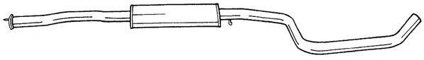 AKS DASIS SG25453 Середній глушник вихлопних газів