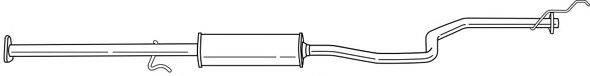 AKS DASIS SG23427 Середній глушник вихлопних газів