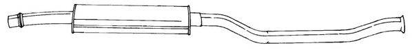 AKS DASIS SG20423 Середній глушник вихлопних газів