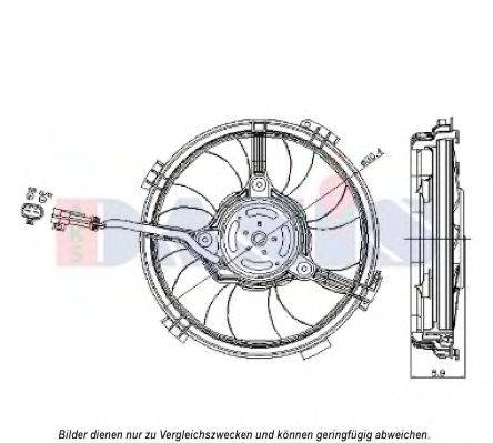 AKS DASIS 488031N Вентилятор, охолодження двигуна