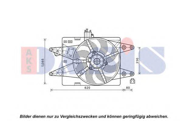 AKS DASIS 088151N Вентилятор, охолодження двигуна