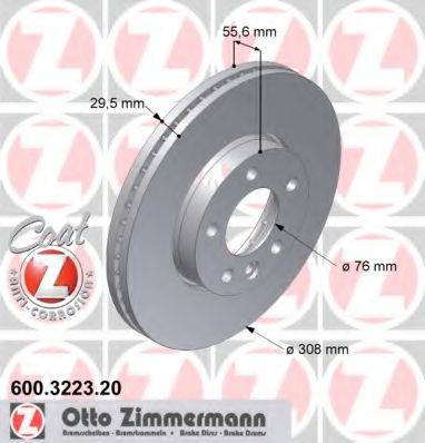 ZIMMERMANN 600322320 гальмівний диск