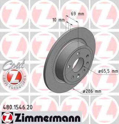 ZIMMERMANN 480154620 гальмівний диск