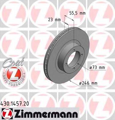 ZIMMERMANN 430145720 гальмівний диск