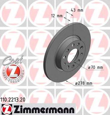 ZIMMERMANN 110221320 гальмівний диск