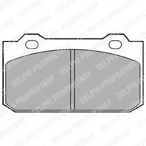 DELPHI LP418 Комплект гальмівних колодок, дискове гальмо