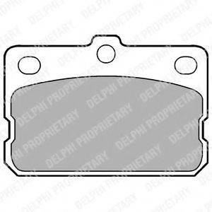 DELPHI LP73 Комплект гальмівних колодок, дискове гальмо