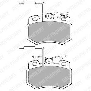 DELPHI LP823 Комплект гальмівних колодок, дискове гальмо
