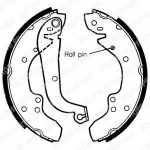 DELPHI LS1295 Комплект гальмівних колодок