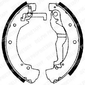 DELPHI LS1656 Комплект гальмівних колодок