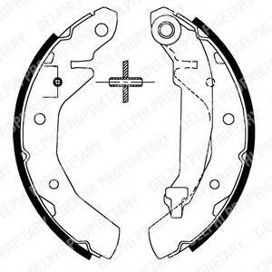 DELPHI LS1821 Комплект гальмівних колодок