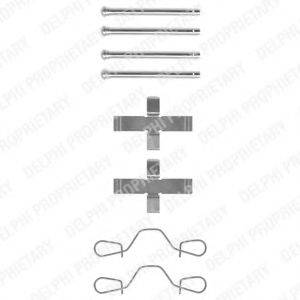 DELPHI LX0012 Комплектуючі, колодки дискового гальма