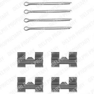 DELPHI LX0032 Комплектуючі, колодки дискового гальма