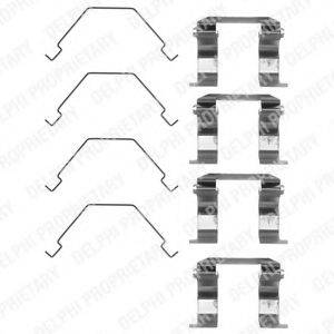 DELPHI LX0159 Комплектуючі, колодки дискового гальма
