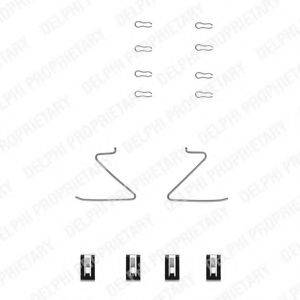 DELPHI LX0276 Комплектуючі, колодки дискового гальма