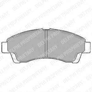 DELPHI LP1937 Комплект гальмівних колодок, дискове гальмо