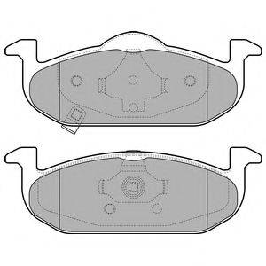 DELPHI LP2695 Комплект гальмівних колодок, дискове гальмо