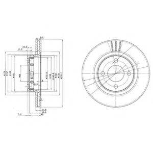 DELPHI BG2784 гальмівний диск