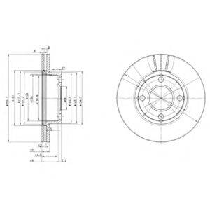 DELPHI BG2668 гальмівний диск