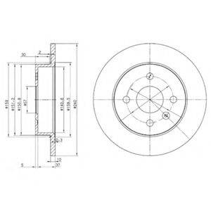 DELPHI BG3403 гальмівний диск