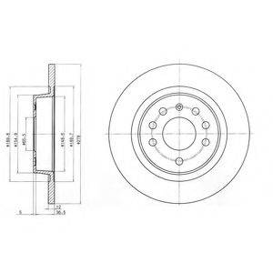 DELPHI BG3731C гальмівний диск