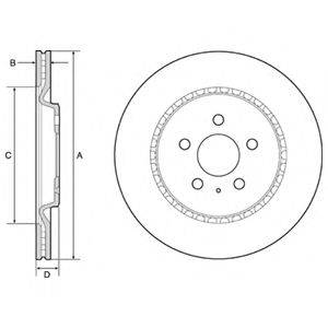 DELPHI BG4643C гальмівний диск