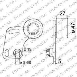 DELPHI KDB146 Комплект ременя ГРМ