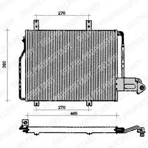 DELPHI TSP0225057 Конденсатор, кондиціонер